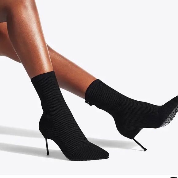 Kurt Geiger Shoes Kurt Geiger London Black Sock Style Heel Boot